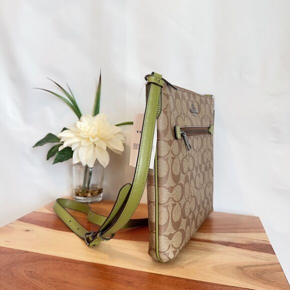 NWT Coach Rowan File Crossbody Bag In Signature Canvas‎ - Picture 4 of 8